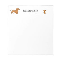 Long Story Short notepad