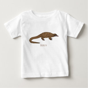 Long-tailed pangolin cartoon illustration baby T-Shirt