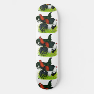 Long-tailed Rooster Trio Skateboard