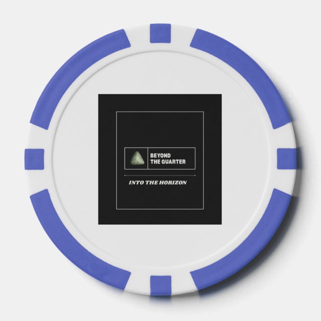 Long Term Investor – Beyond the Quarter Design  Poker Chips (Front)