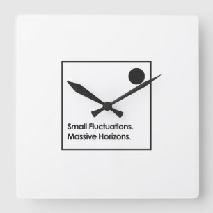 Long Term Investor – Small Fluctuations Square Wall Clock