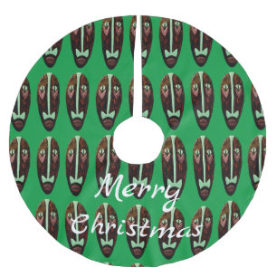 Long Tiki Mask Thunder_Cove Brushed Polyester Tree Skirt