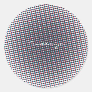 Long Tiki Mask Thunder_Cove Classic Round Sticker