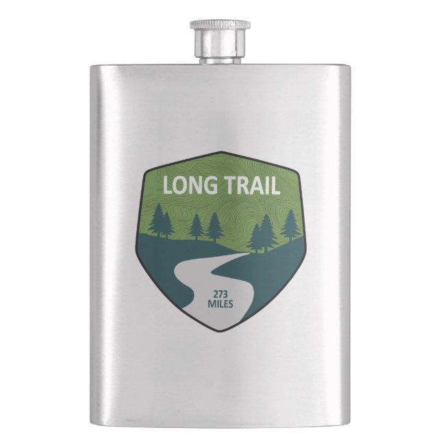 Long Trail Vermont Hip Flask (Front)