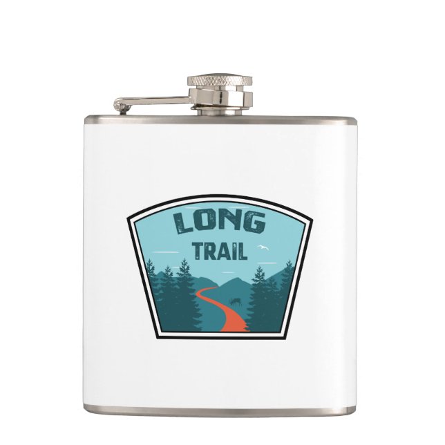 Long Trail Vermont Hip Flask (Front)