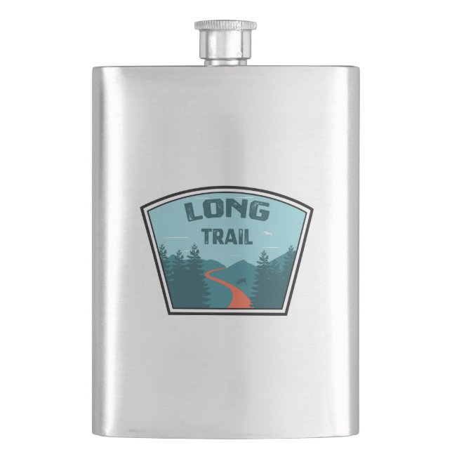 Long Trail Vermont Hip Flask (Front)