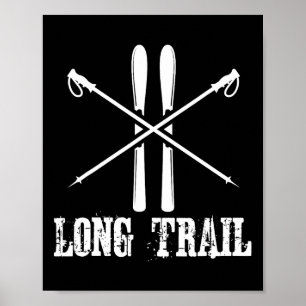 Long Trail Vermont Ski Skier Skiing Nordic Alpine Poster