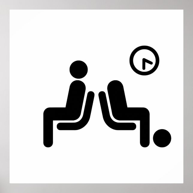 Long Wait Sign (Front)