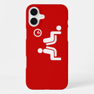 Long Wait Sign iPhone 16 Plus Case
