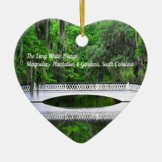 Long White Bridge Ornament (Front)