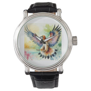 Long winged eagle 171024AREF129 - Watercolor Watch