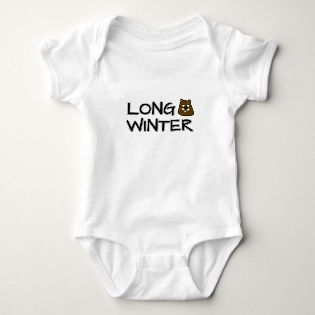Long winter baby bodysuit (Front)