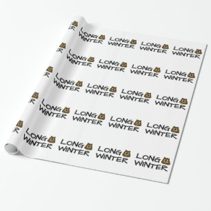 Long winter wrapping paper