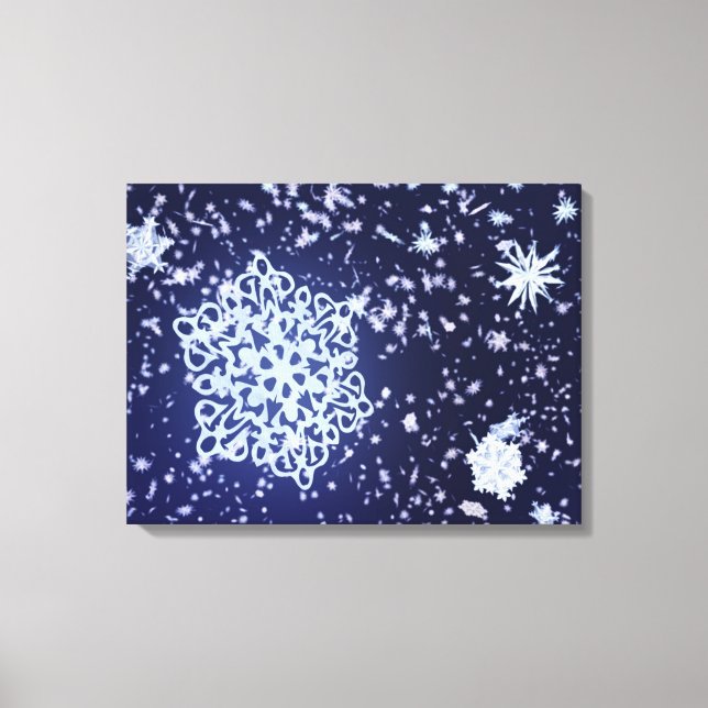 Long Winter's Night Canvas Print (Front)