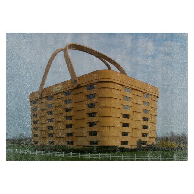 Longaberger Basket Glass Cutting Board (Front)