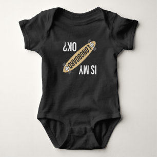 Longboard and Skateboarding Fun Meme Skater Baby Bodysuit