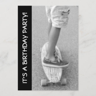 Longboard Birthday Party Invitation