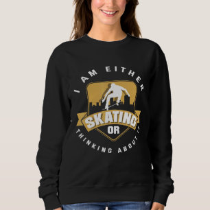 Longboard Freeboard Skateboarding Skating Sweatshirt