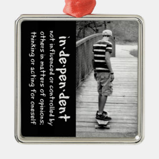 Longboard Independence Metal Tree Decoration