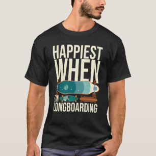 Longboard Skateboard Board Wheels Longboarder Begi T-Shirt