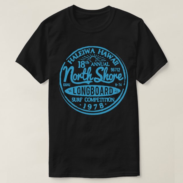 Longboard Surf Competition T-Shirt (Design Front)