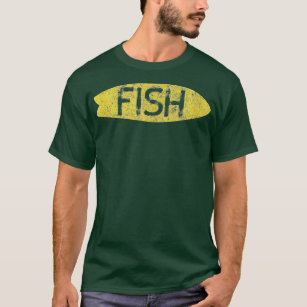 Longboard Surfboards Vintage Retro Fish Style  T-Shirt