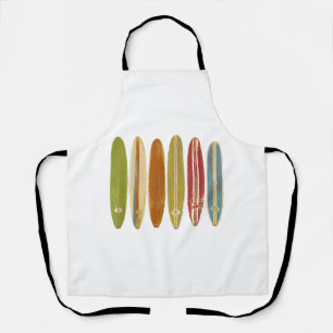 Longboard Surfboards Vintage Retro Style Surfing Apron