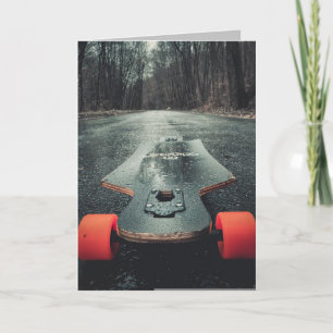 LONGBOARDING SKATEBOARDER BIRTHDAY Greeting Card