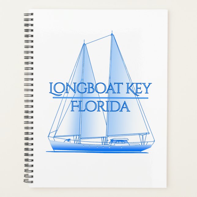 Longboat Key Coastal Nautical Sailing Sailor Planner (Front)