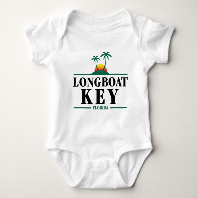Longboat Key Florida Baby Bodysuit (Front)