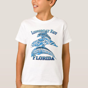 Longboat Key Florida Vacation Tribal Dolphins T-Shirt