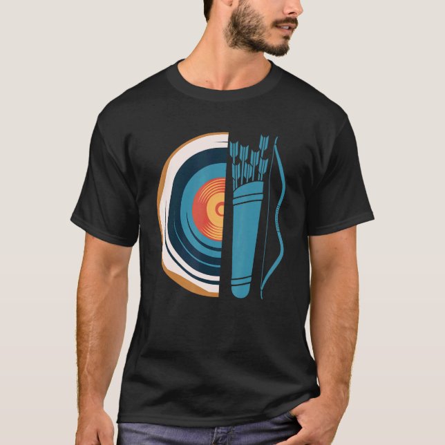 Longbow Archer Archery Target 1 T-Shirt (Front)