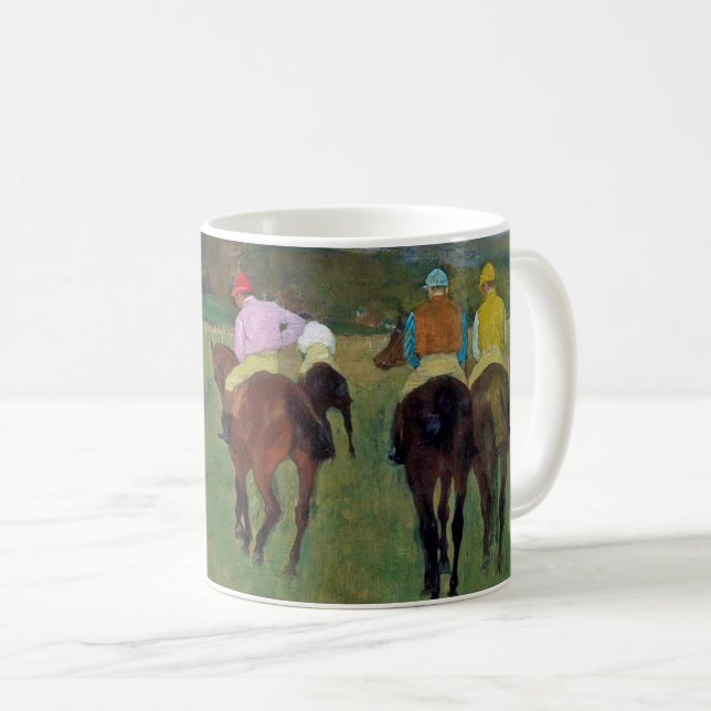 Longchamp Race Horse, Edgar Degas Coffee Mug (Front Right)
