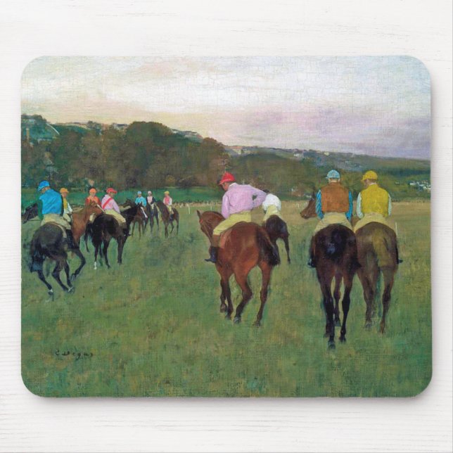 Longchamp Race Horse, Edgar Degas Mouse Pad (Front)