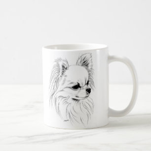 Longcoat chihuahua coffee mug