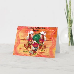 LongDogs And Root Beer Buddies Greeting Card