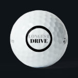 Longest Drive Tournament Black Taylor Made Golf Balls<br><div class="desc">Longest Drive Black and Grey Golf Ball.  Tournament.  All Capital Letters.  Taylor Made.</div>