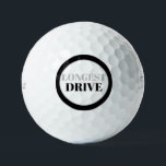 Longest Drive Tournament Black Titleist Pro VI Golf Balls<br><div class="desc">Longest Drive Black and Grey Golf Ball.  Tournament.  All Capital Letters.  Titleist Pro VI.</div>