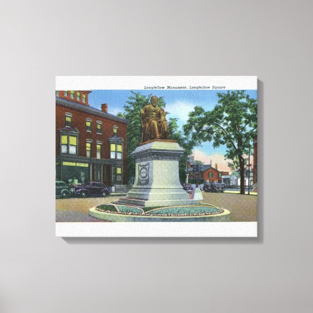Longfellow Square View of the Longfellow Canvas Print (Front)