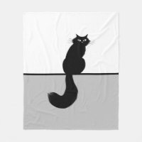 Longhaired Black Kitty Cat with Long Fluffy Tail