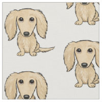 Longhaired Cream Dachshund | Wiener Dog Pattern