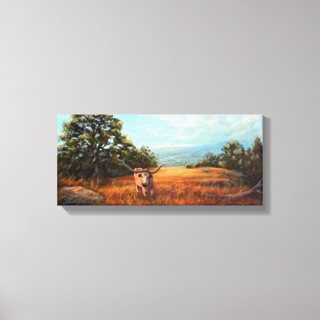 Longhorn Canvas Print (Front)
