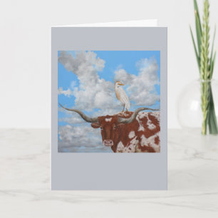 Longhorn greeting card