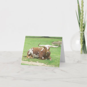 Longhorn Inspirational Note Card