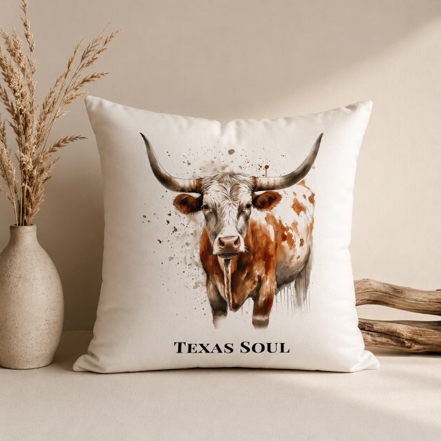 Longhorn Legacy Western Ranch Accent Cushion (Creator Uploaded)