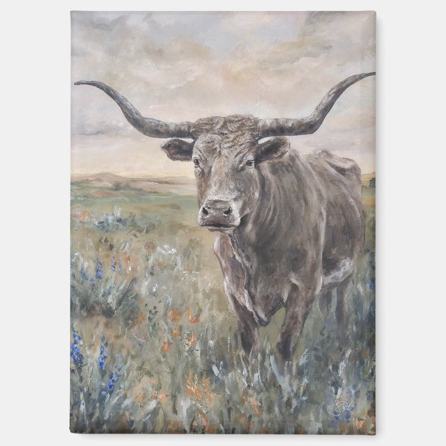 ""Longhorn" Magnet (Front)