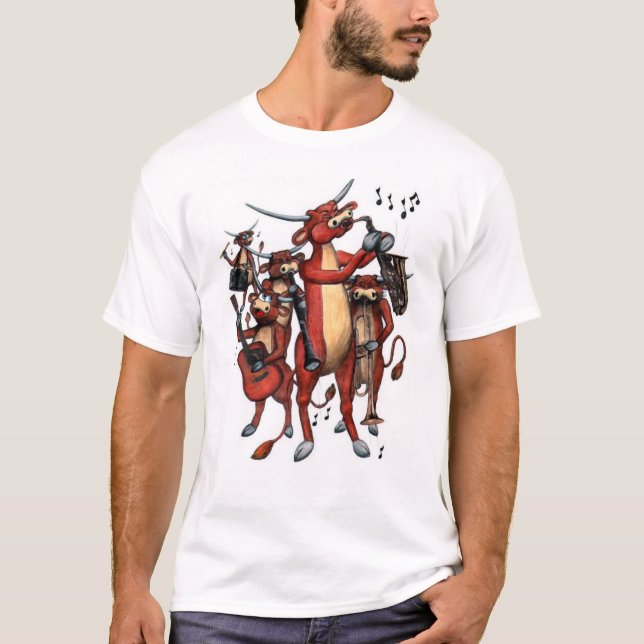 longhorn moo-sic T-Shirt (Front)