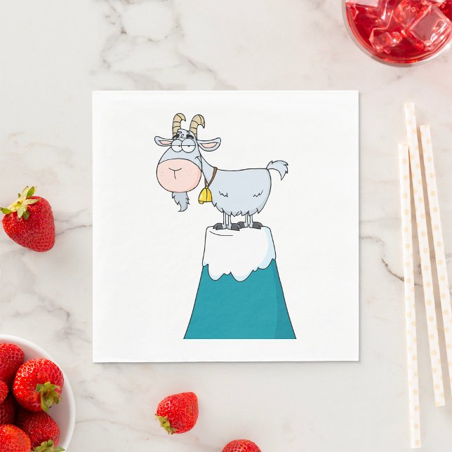 Longhorn Mountain Goat Napkin (Creator Uploaded)