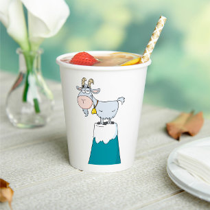 Longhorn Mountain Goat Paper Cups
