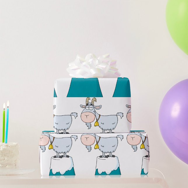 Longhorn Mountain Goat Wrapping Paper (Creator Uploaded)